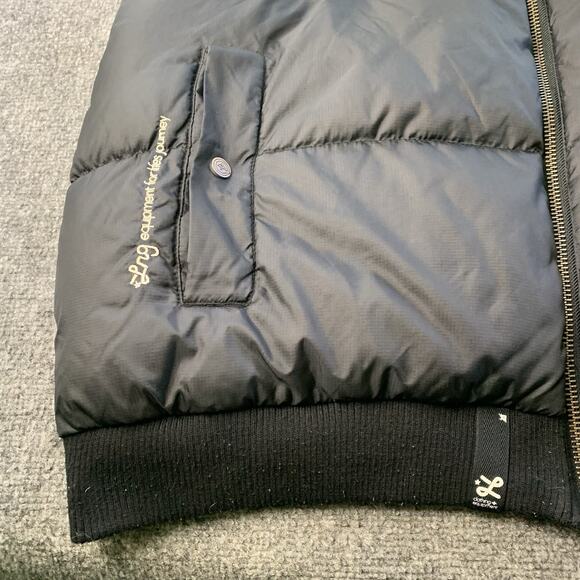 Vintage Y2K LRG Lifted Research Group Hooded Puffer Vest Mens 4XL Black Aztec - Picture 6 of 16